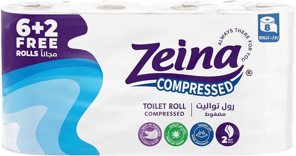 زينة تواليت 8 بكر مضغوط 