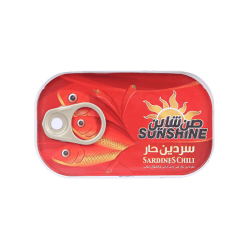سردين صن شاين حار 125جرام 