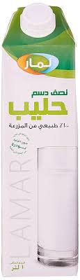 لمار حليب نصف الدسم 1لتر 
